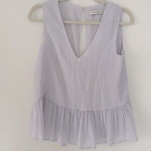 Club Monaco flowy open back top size M